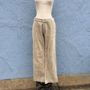 Vintage Corduroy Flare Pants y2k Ralph Lauren Sport Size 6 Beige